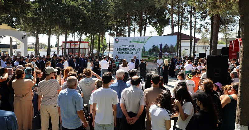 Suraxanıda yenidən qurulan park istifadəyə verildi Fotolar