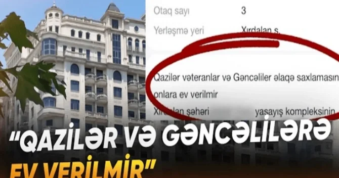 Kirayə mənzil elanındakı ayrı seçkilik sakinlərin narazılığına səbəb oldu