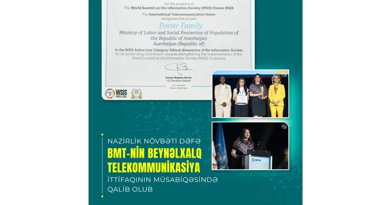 ƏƏSMN in rəqəmsal platforması BMT nin qlobal müsabiqəsində qalib olub