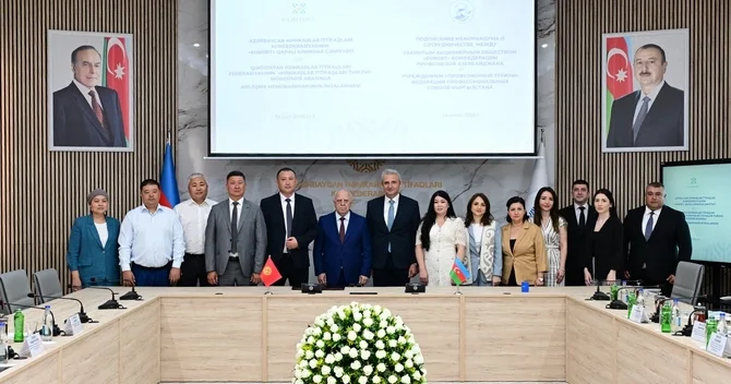 Azərbaycan və Qırğızıstan həmkarlar ittifaqları arasında əlaqələr genişlənir