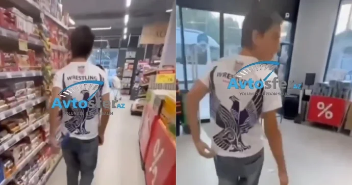 Bakıda gənc mağazadan oğurluq edib sosial şəbəkədə paylaşdı VİDEO