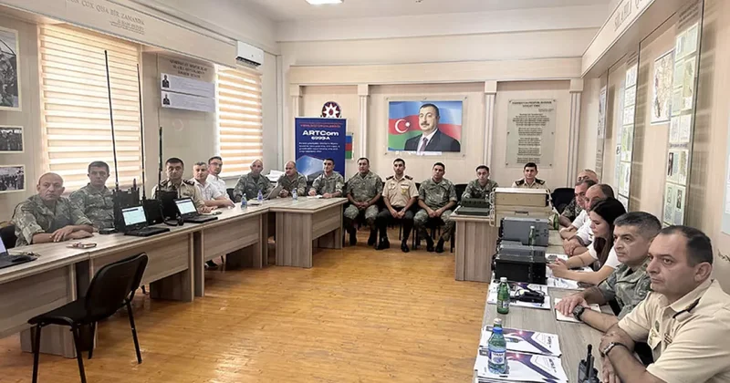 В азербайджанской армии проведены учебно методические сборы с офицерами связистами ФОТО