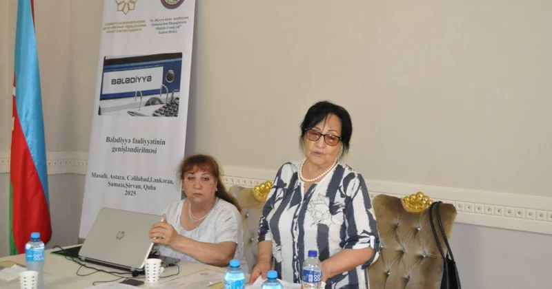 Cəlilabadda bələdiyyə fəaliyyətinin genişləndirilməsi mövzusunda təlim keçirildi FOTOLAR