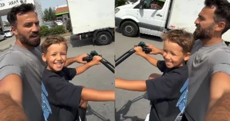 Zamiqin oğlu ilə əyləncəsi Video