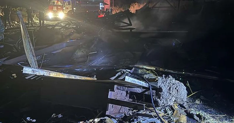 Xocalıda baş verən yanğınla əlaqədar bir nəfər saxlanıldı FOTO