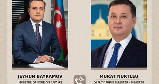 Bayramov qazaxıstanlı həmkarı ilə danışdı