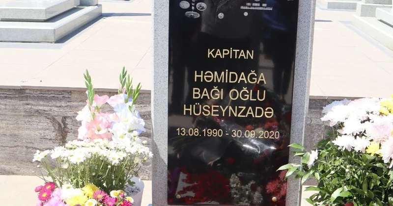 Şəhid kapitan Həmidağa Hüseynzadənin doğum günü qeyd olunub FOTO
