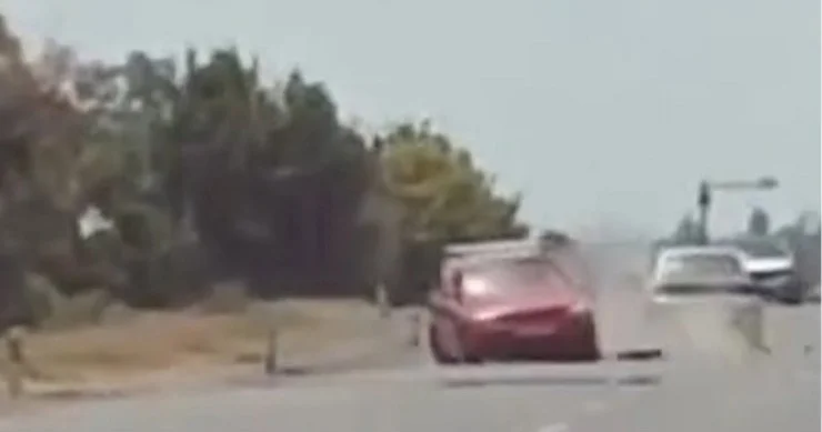 Yuxulu sürücü əks yola çıxıb qəza törətdi Anbaan görüntülər