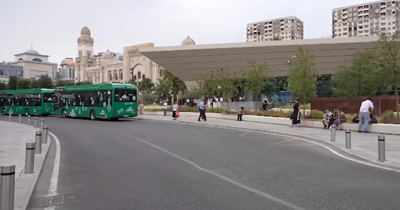Bu gün fəaliyyətə başlayan ekspres marşrutların ilk və son dayanacağı Video