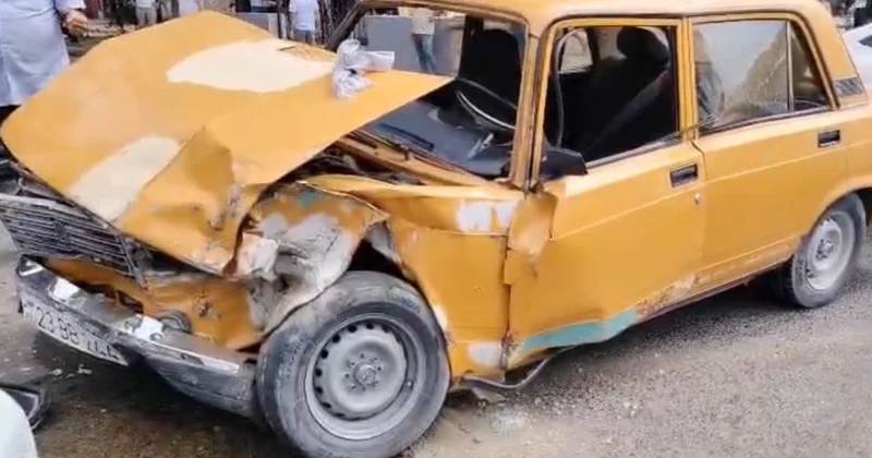 Göyçayda zəncirvari yol qəzası olub, 5 nəfər xəsarət alıb VİDEO