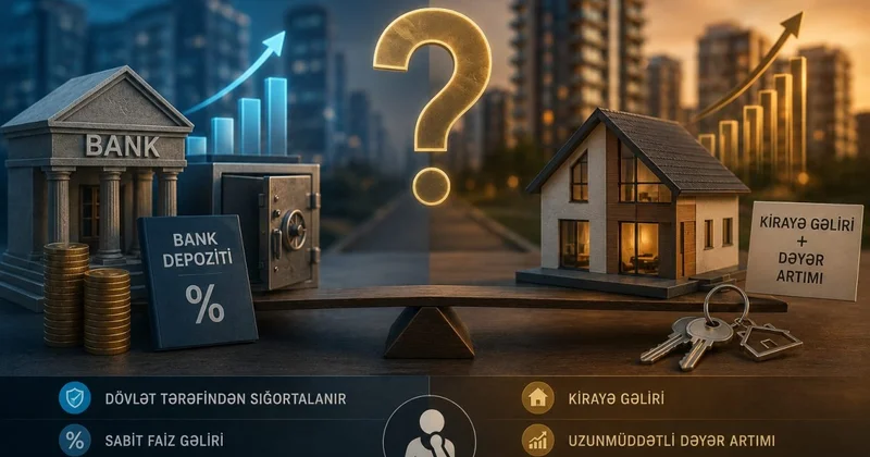 Ev almaq zənginləşdirir, yoxsa bankda pul saxlamaq? EKSPERTLƏR HESABLADI