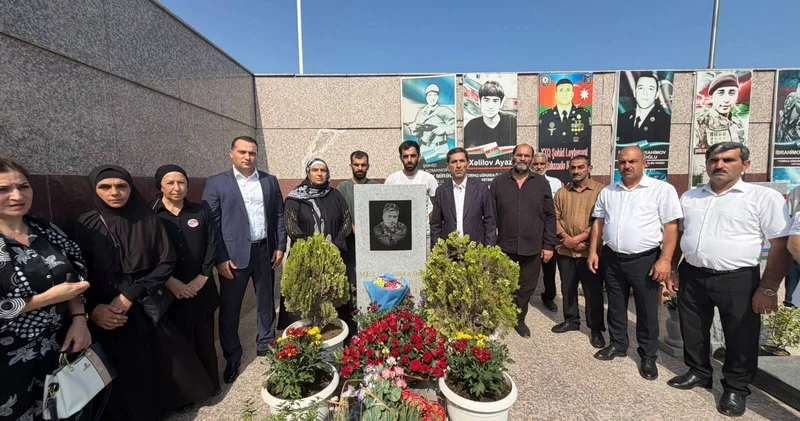 Şəhid Mütəllimzadə Ağacavadın doğum günündə məzarı ziyarət olunub