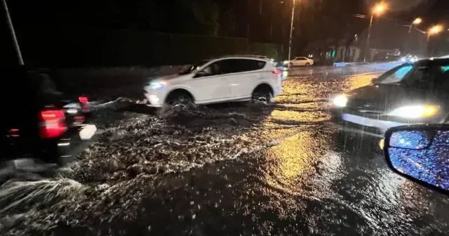Güclü leysan Tbilisidə həyatı iflic etdi VIDEO