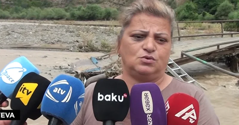 “Az qaldı uşağımı sel apara, niyə kömək etmirlər?” Video