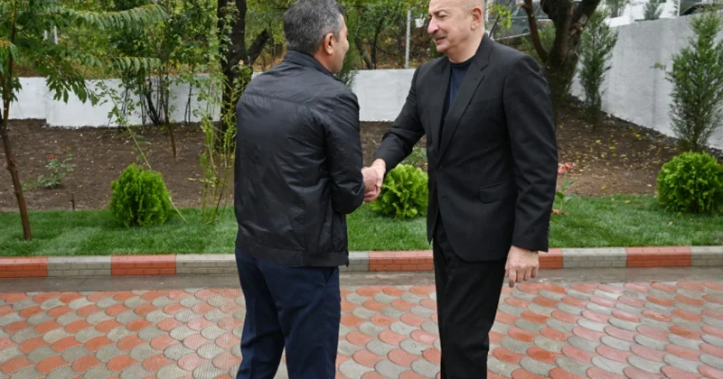 İlham Əliyev Hadrut qəsəbəsində olub FOTOLAR KONKRET