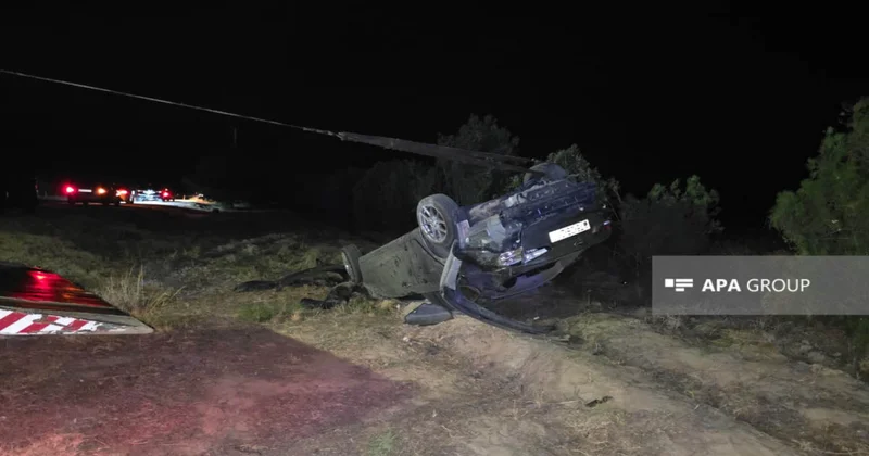 Naxçıvanda avtomobil aşıb, 2 nəfər xəsarət alıb FOTO