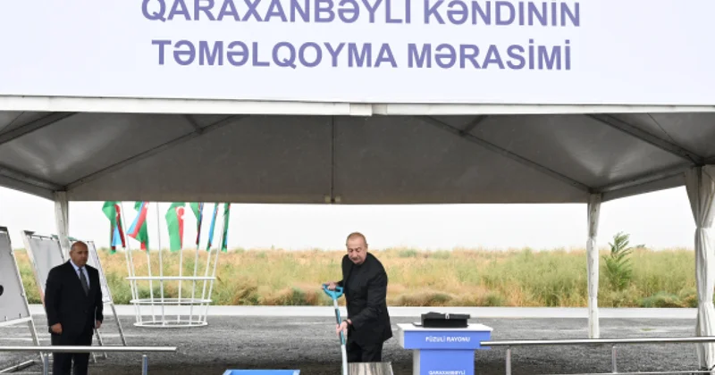 Ильхам Алиев в Физули: заложено новое село