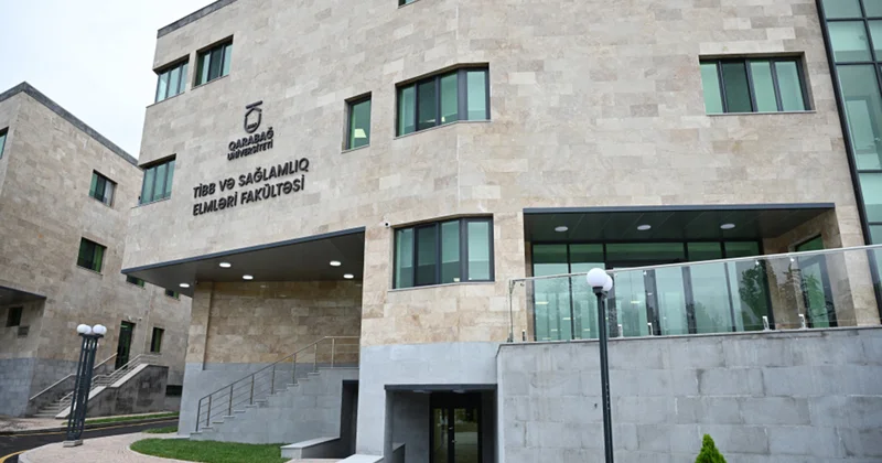 Bu da Qarabağ Universitetinin təzə korpusu Fotolar
