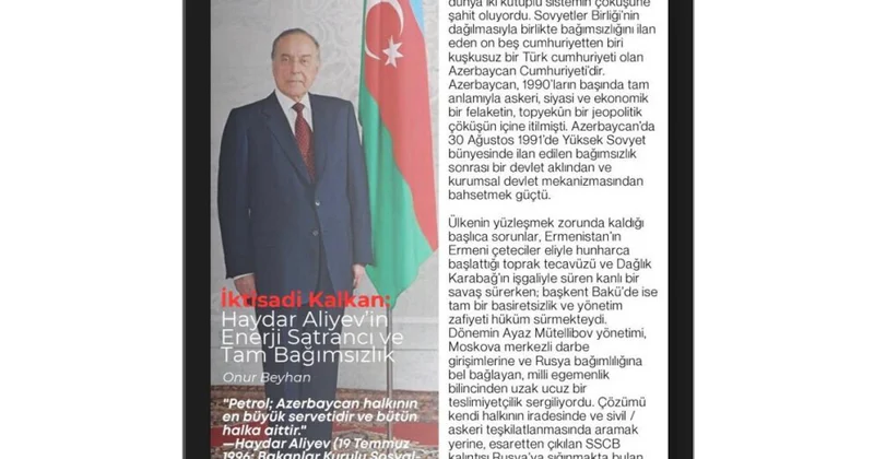 Onur Beyhan: “Bir respublikanın doğuşundan strateji müstəqilliyə: Azərbaycanı anlamaq”
