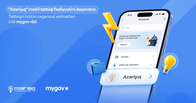 “Azərişıq” rəqəmsal xidmətlərini “mygov” a inteqrasiya edir