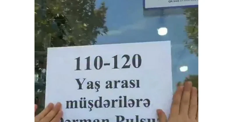 Bakıda aptekdə qəribə elan: 110 yaşdan yuxarı şəxslərə... (Video)