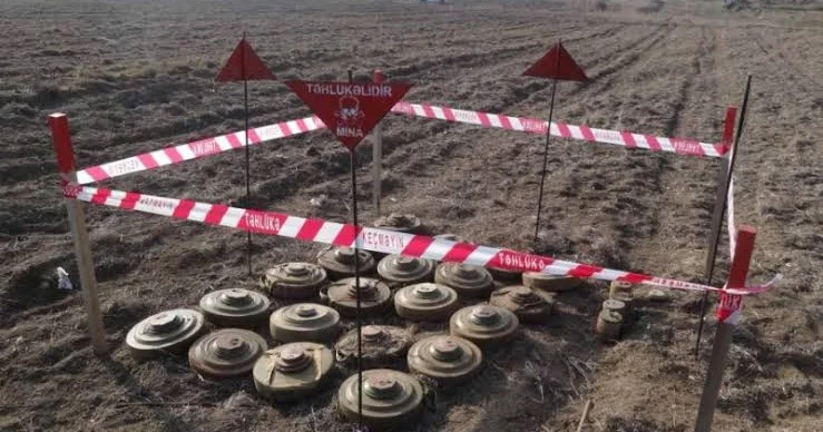Ötən həftə 1348,9 ha ərazi minalardan təmizlənib