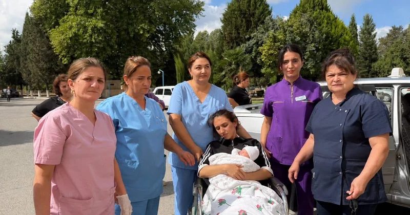 Bərdədə doğuş xəstəxananın həyətində baş verdi həkimlər operativ müdaxilə etdi