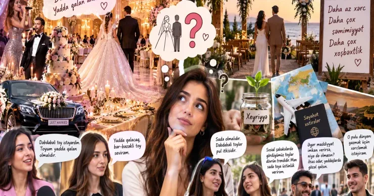 Xoşbəxtlik toyun dəbdəbəsindən asılıdır? SORĞU