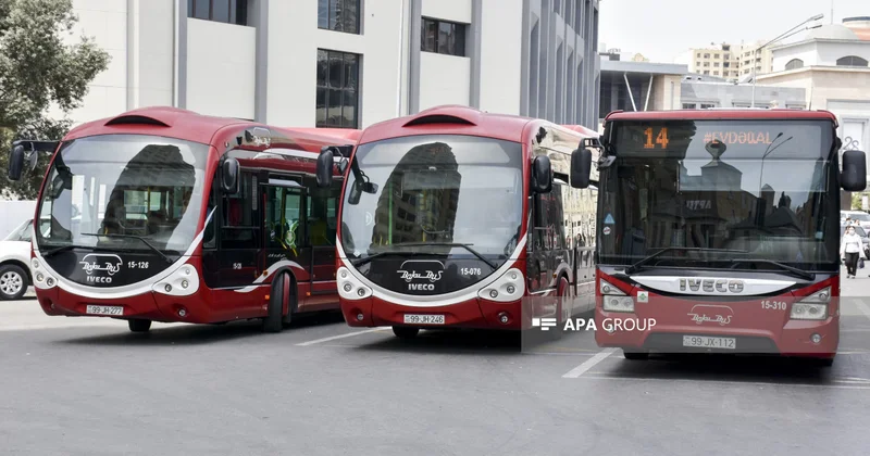 Bakıda sabahdan 2530 avtobus işləyəcək