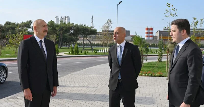 Prezident açılışda Fotolar