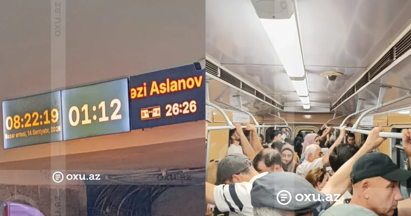 Bakı merosunun işində PROBLEM YARANDI: Qatarlar tuneldə qalıb FOTO