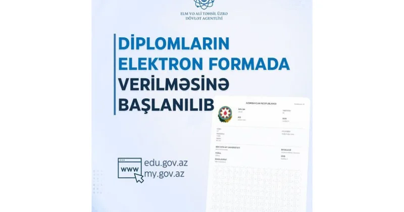 Onlar diplom və attestatları myGov dan aldı