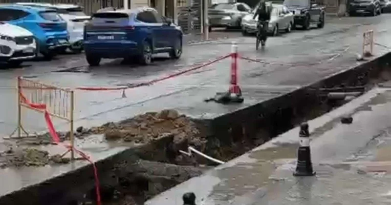 Asfaltı qazıb getdilər Aylardır düzəltmirlər