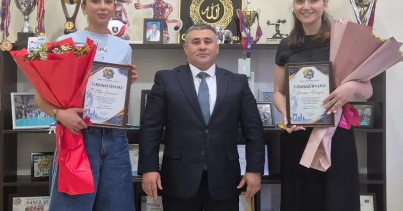 “Gəncə” milli komandanın voleybolçuları ilə görüşüb