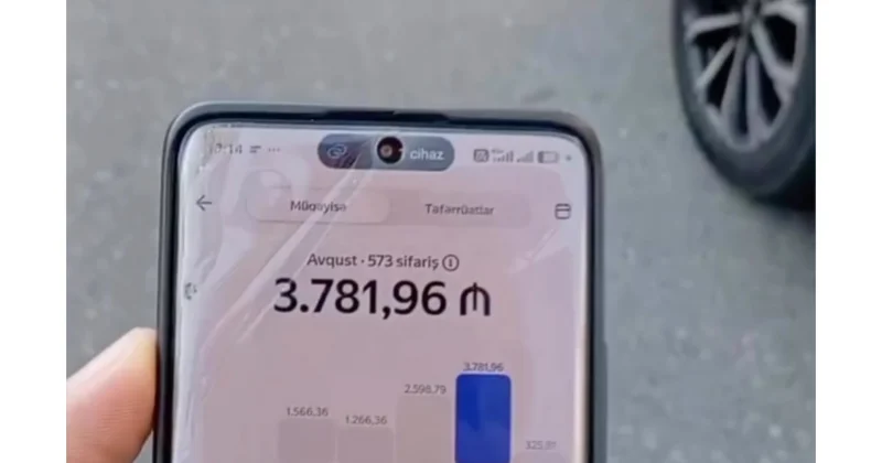 Заработок таксиста в Баку стал темой обсуждений в соцсетях ВИДЕО