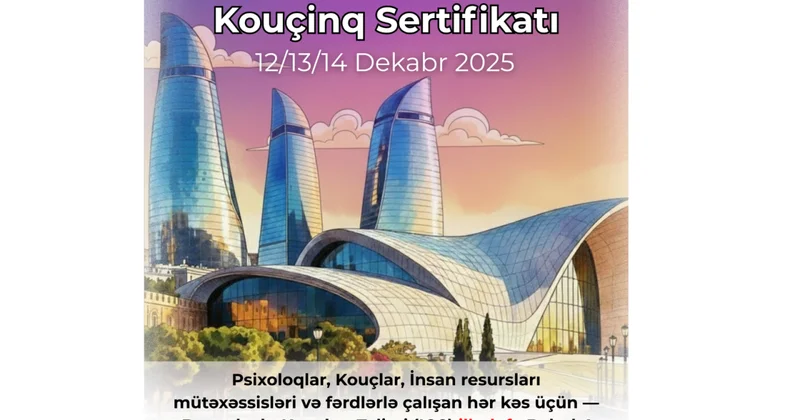 World Coaching Organization (WCO) Beynəlxalq Kouçluq Sertifikasiya Təlimi (ICC) proqramı ilə Bakıda çıxış edəcək