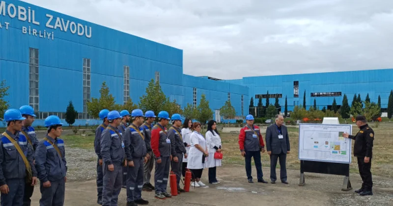 FHN in Gəncə Regional Mərkəzi mülki müdafiə məşqləri keçirib