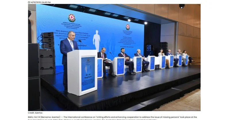 BERNAMA itkin düşən səxslərə dair Bakı konfransından yazır