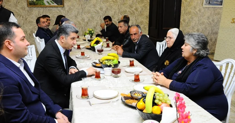 Tərtərdən olan bir qrup şəhid ailəsi Naftalanda müalicə alır