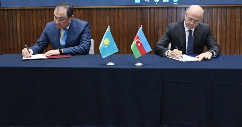 Azərbaycan və Qazaxıstan arasında ticarət iqtisadi əməkdaşlığı üzrə Protokol imzalanıb
