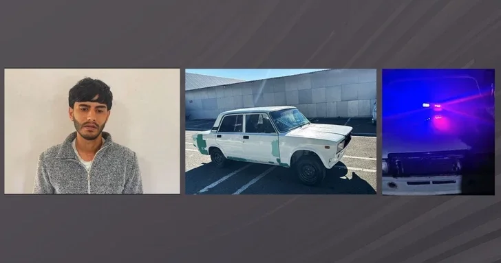 В Агсу задержан автохулиган за управление автомобилем без номеров