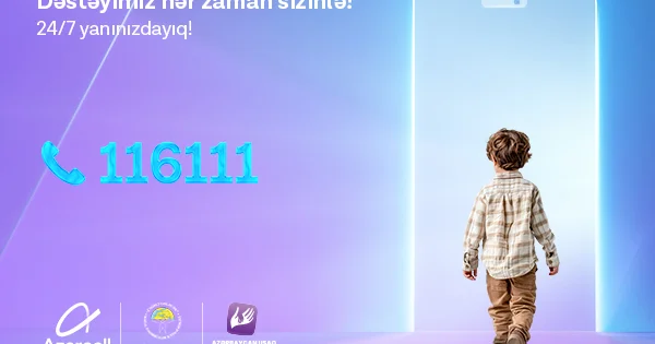 В третьем квартале 2025 года Детская Горячая Линия Азербайджана , действующая при поддержке Azercell, зафиксировала около 1600 обращений