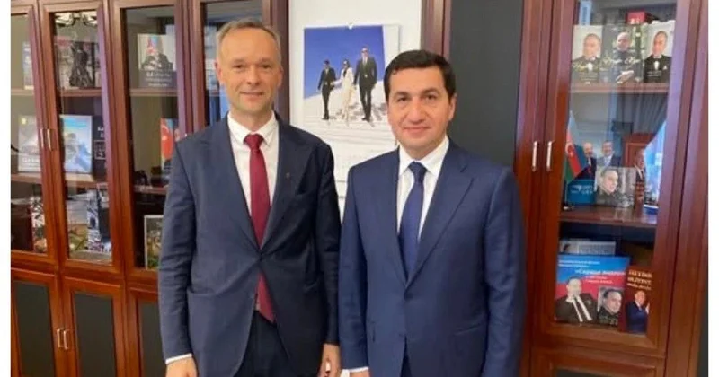 Hikmət Hacıyev Litva səfiri ilə GÖRÜŞDÜ