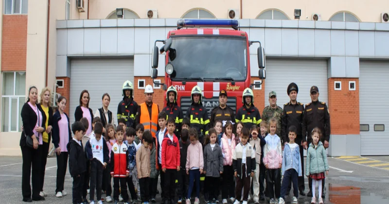 Dövlət Yanğından Mühafizə Xidməti “açıq qapı günü” tədbirləri keçirib VİDEO
