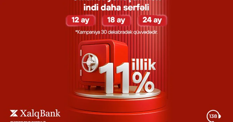 “Xalq Bank” əmanət məhsulları üzrə sərfəli kampaniya təqdim edir