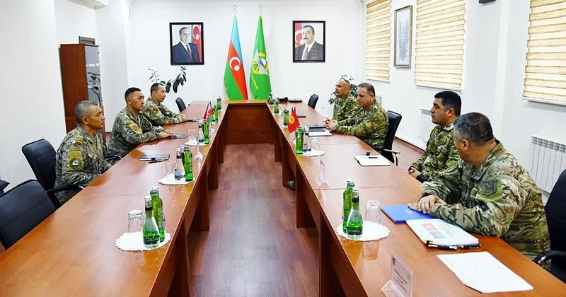 Qırğızıstan nümayəndə heyəti Azərbaycan XTQ nin döyüş hazırlığını izləyib