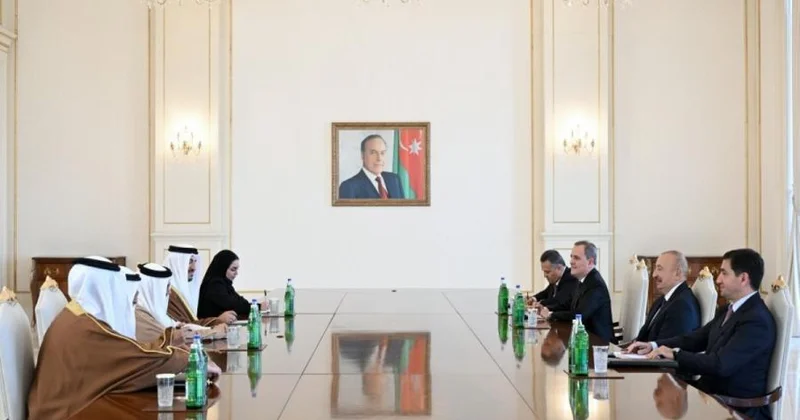 Azərbaycan Prezidenti Əbdüllətif bin Rəşid Al Zayanini qəbul edib
