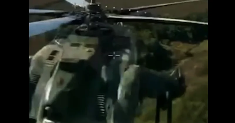 Ukrayna hərbçiləri Rusiyanın Mi 28 zərbə helikopterini dronla vurub