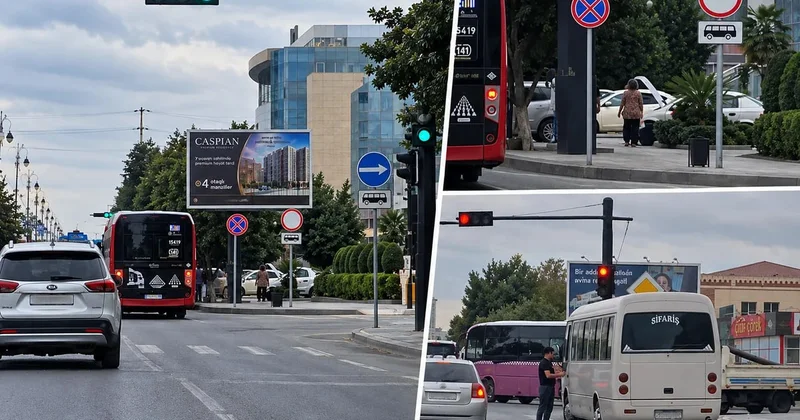Sumqayıtda avtobus sürücüləri ilə bağlı şikayət: Kəsişmədə dayanıb sərnişin yığırlar VİDEO