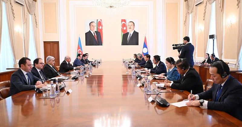 Əli Əsədov Laos Prezidenti ilə görüşüb, iqtisadi əməkdaşlıq müzakirə olunub